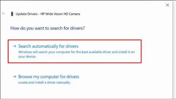Tự động tìm kiếm driver